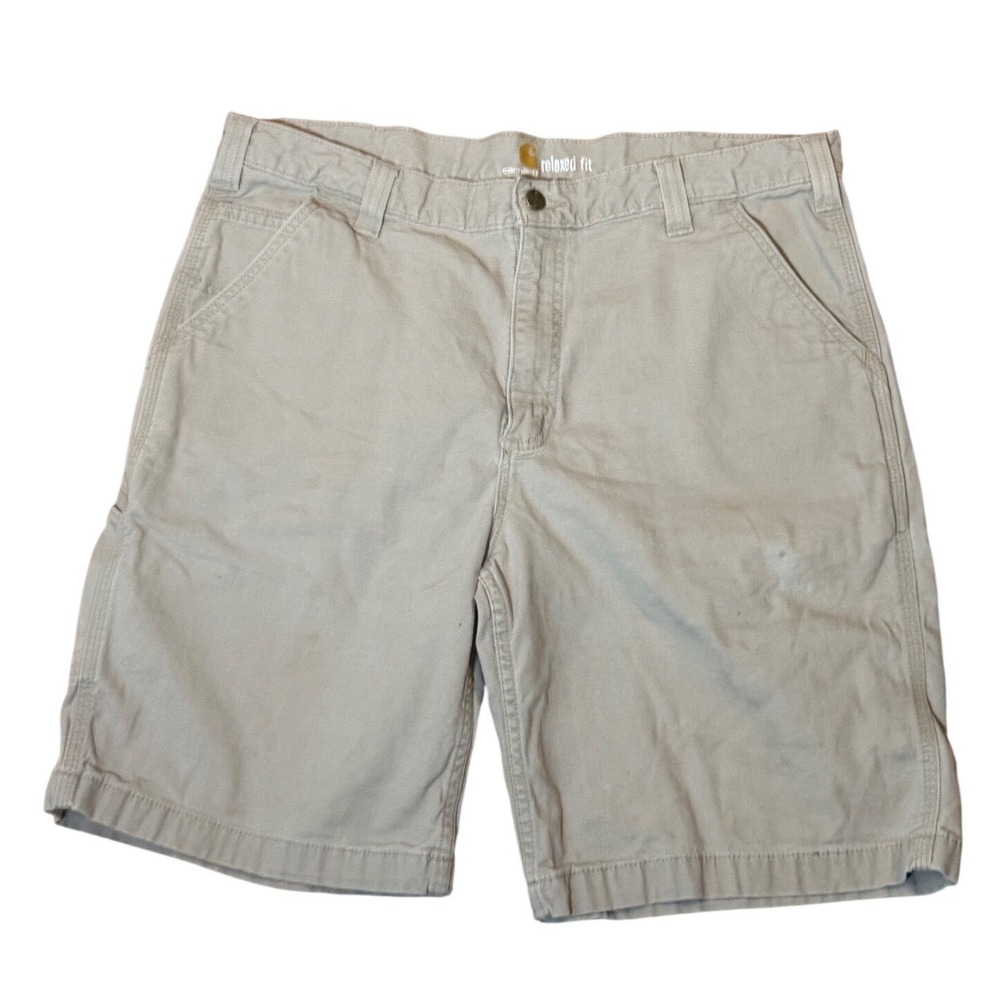 Carhartt Relaxed‎ Fit Cargo Shorts Tan Canvas Men's Size 38